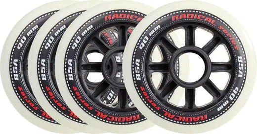 Tempish Radical Hvid Inliner Hjul 4-Pak | SkatePro