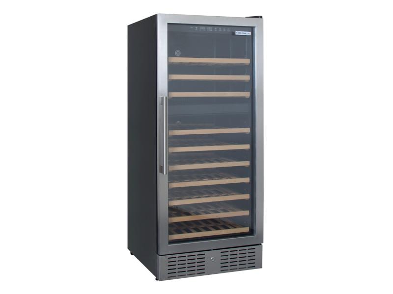 Kibernetik Weinklimaschrank WKH120F01 Schwarz, Rechts Freistehender Weinkühlschrank