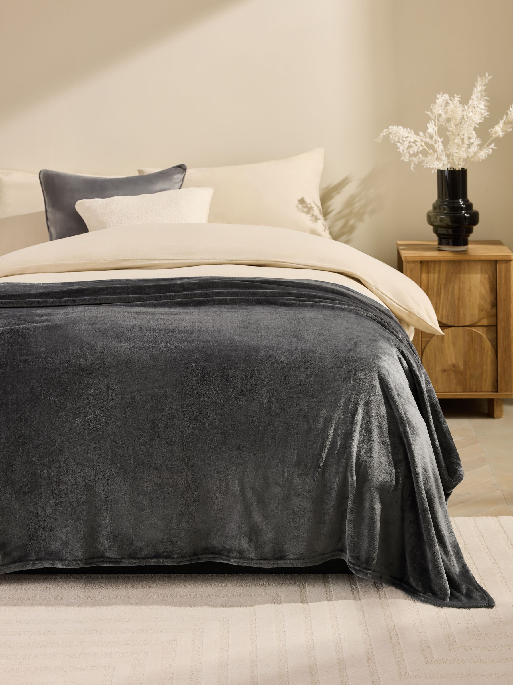 Pluche fleece sprei