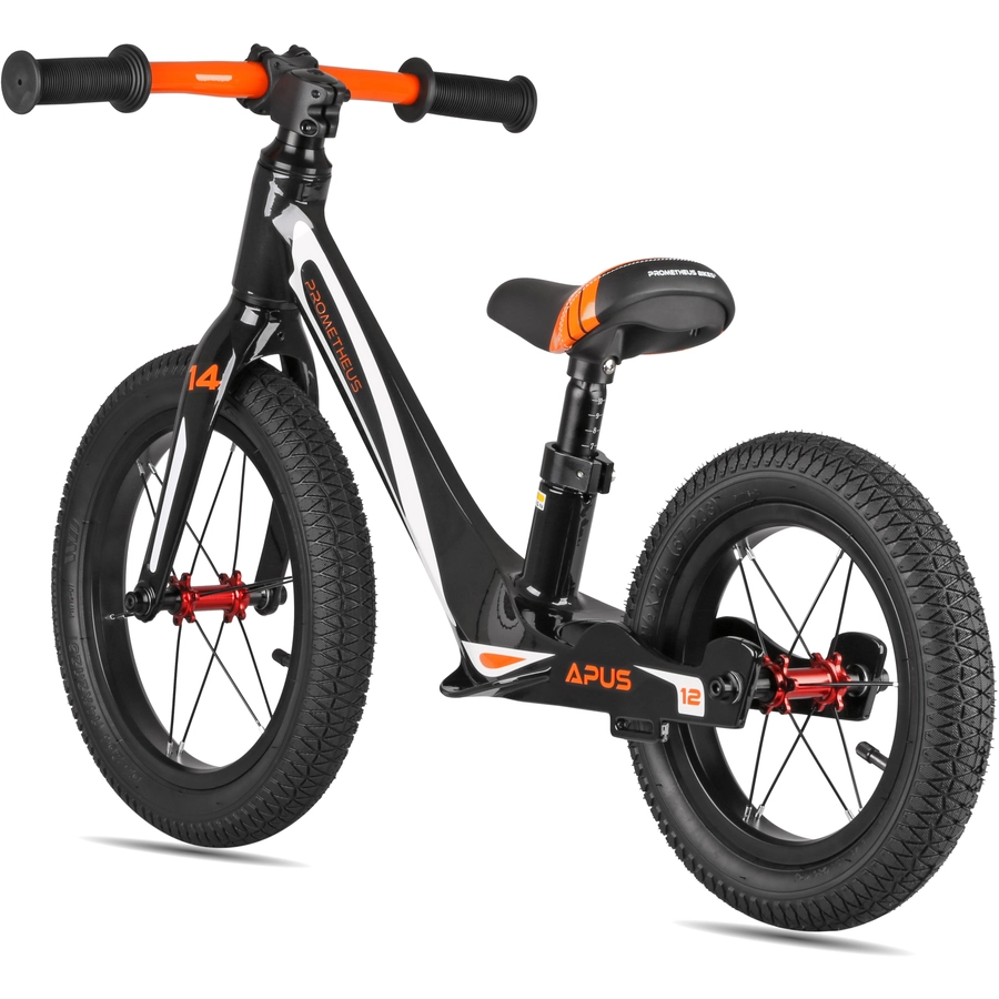 PROMETHEUS BICYCLES® Kinderlaufrad 1412 , Schwarz, Modell APUS