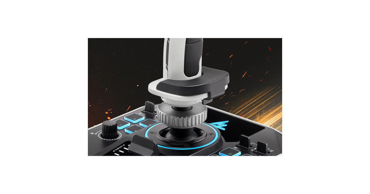 ThrustmasterSol-R 1 Flightstick joystick  (Zwart/wit)