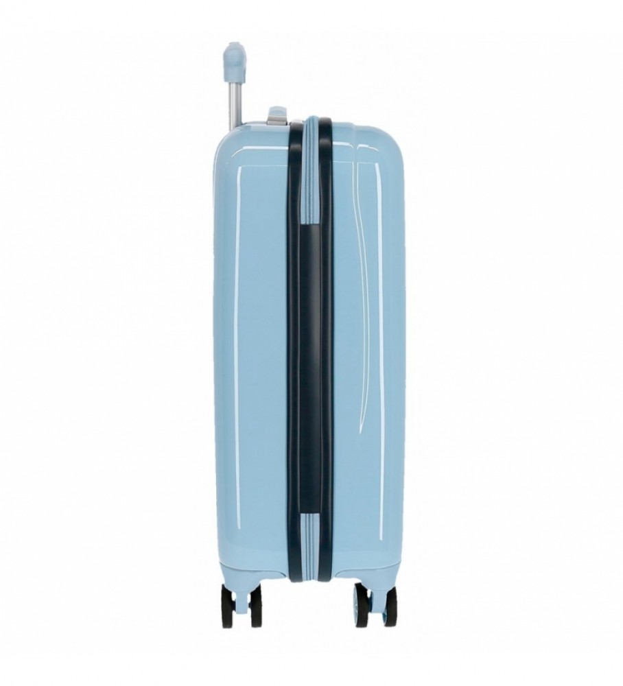 Mala de cabine rígida Joumma Bags Hi Love, azul - 38x55x20cm -