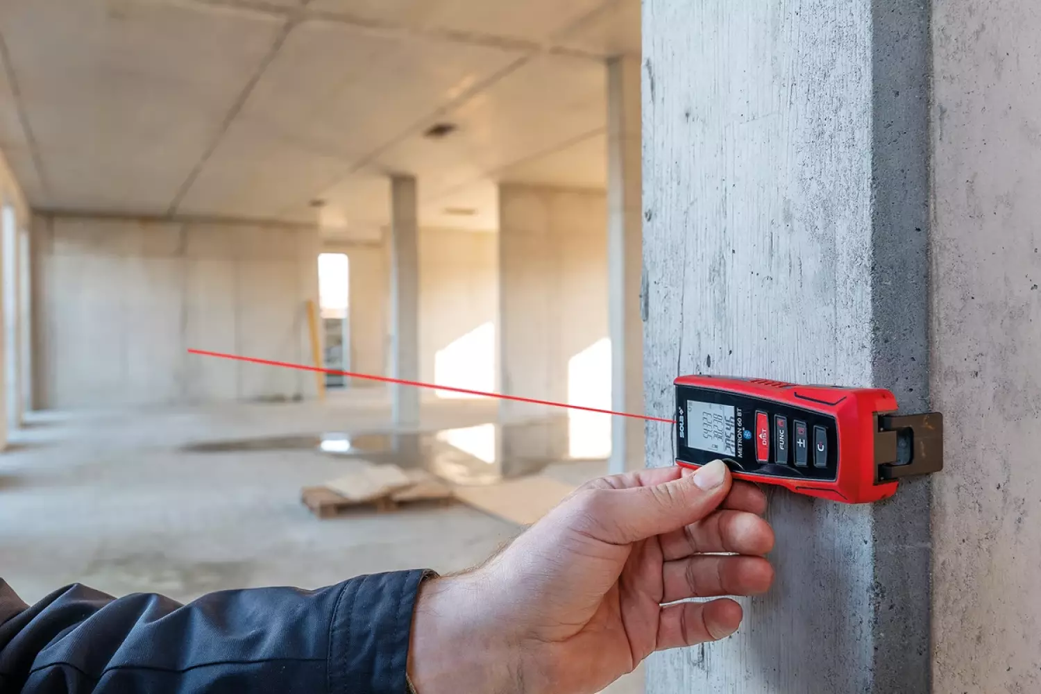 Sola METRON 60 BT Laser afstandsmeter in tas - Bluetooth - 60m