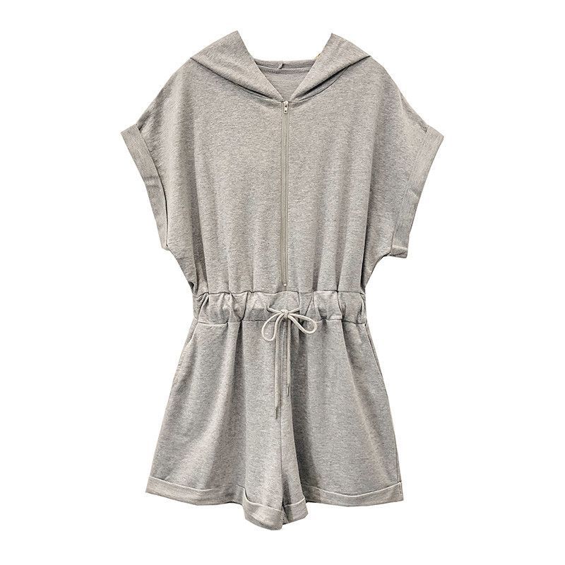 Sienne - Playsuit met capuchon en korte mouwen