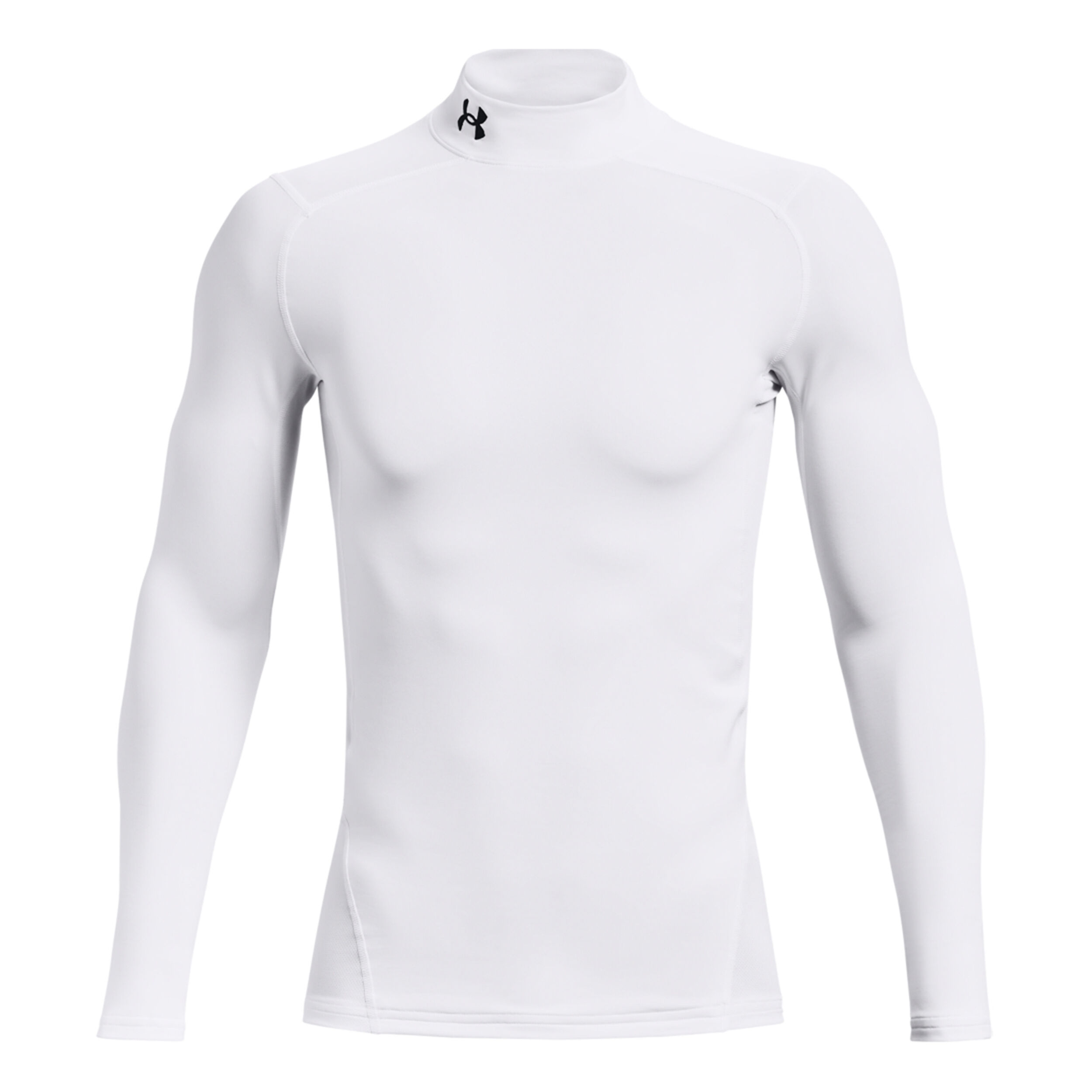 Under Armour Coldgear Comp Mock Haut Manches Longues Hommes - Blanc