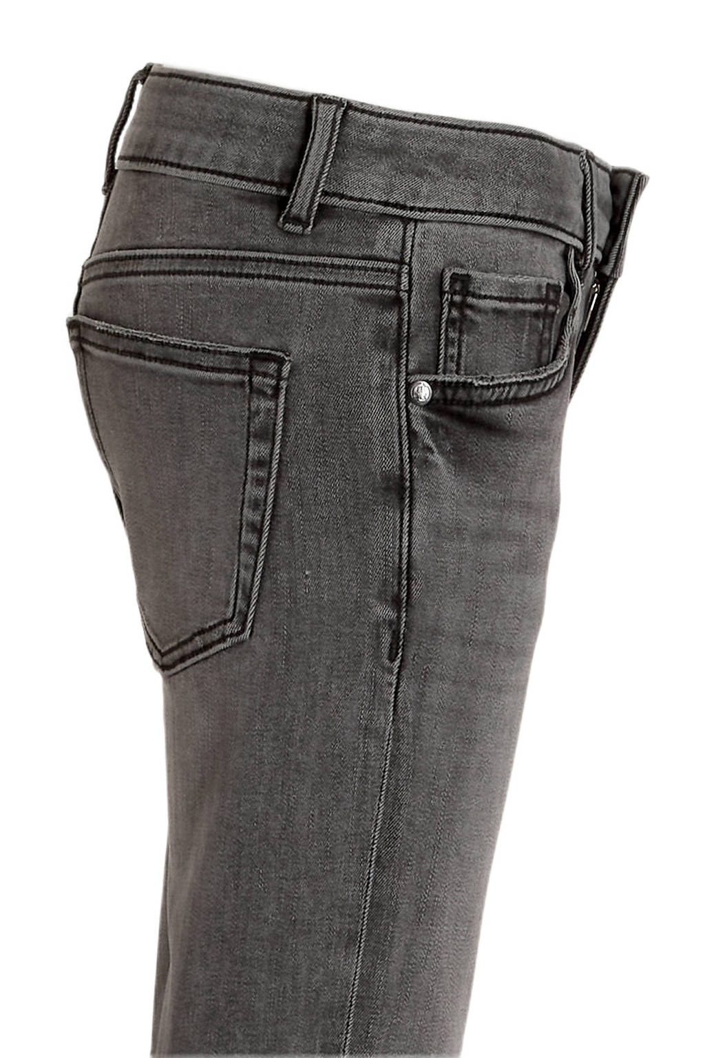 anytime slim fit jeans donkergrijs