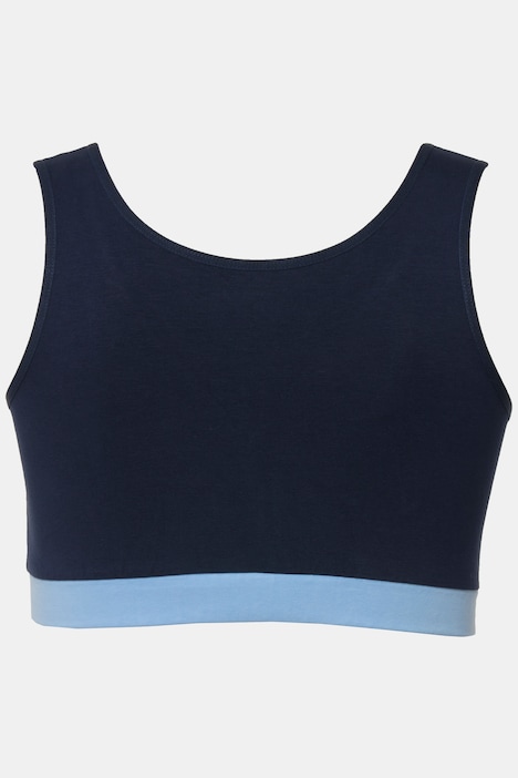 Bellieva-Still-Bustier, Colorblocking, nahtlos, Biobaumwolle