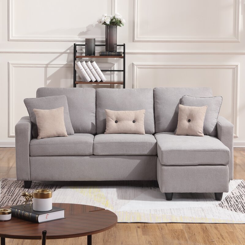 Campbelltown 78.5&prime;&prime; Wide Reversible Sofa & Chaise With Ottoman
