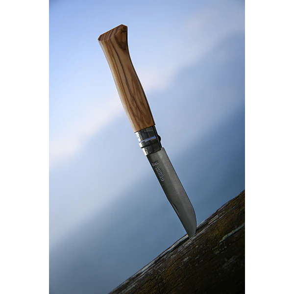 Couteau pliant N°06 Inox 7 cm manche en Olivier Opinel