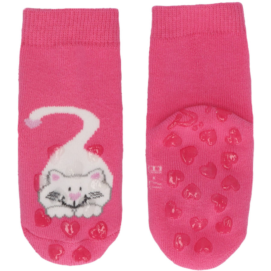 Sterntaler ABS-Krabbelsocken DP Katze pink