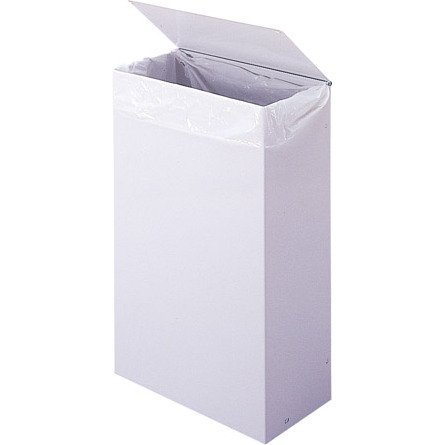 Poubelle murale 10 litres rectangle à couvercle Blanka Rossignol, blanche