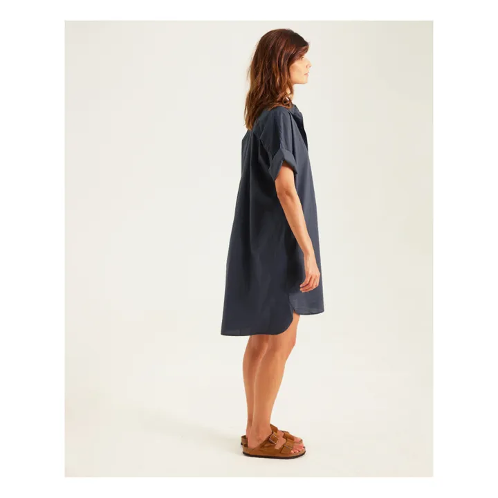 Sacrécoeur Robe Chemise Sami Popeline de Coton | Carbone