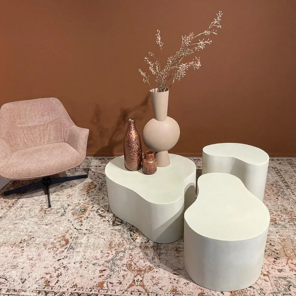 Brix - Salontafel Brix Organic Sandy 85cm - Beton / MDF