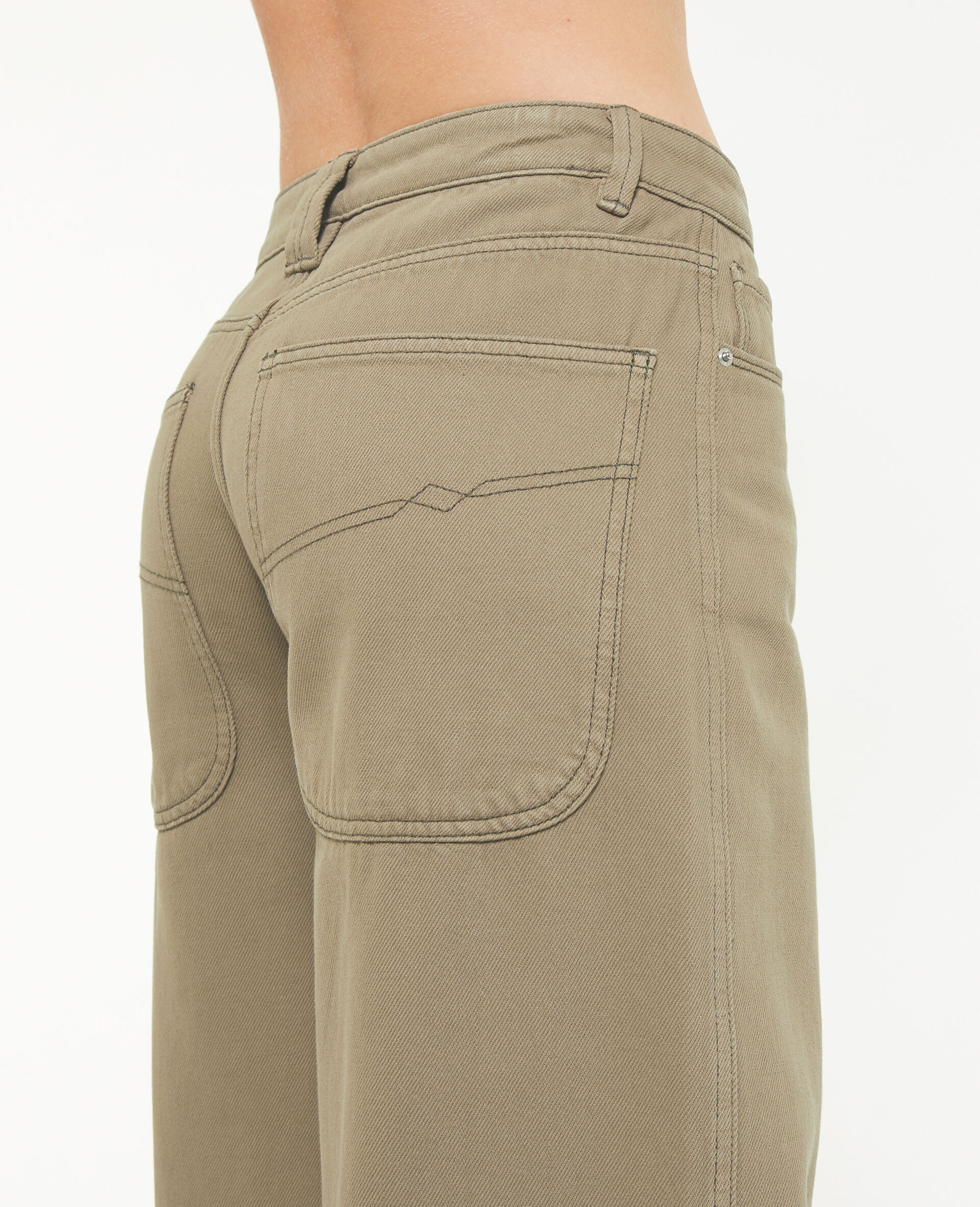 Jean large loose - Vert kaki