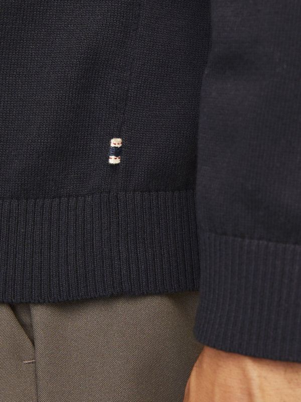Basic Knit - Gebreide Trui - Zwart - 100% Biologisch Katoen