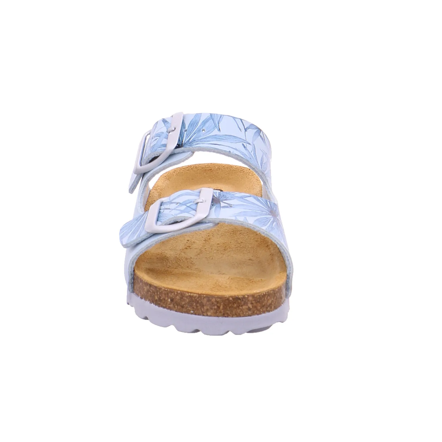 BIOLife Kinder-Pantolette Hellblau Lederimitat  Unisex