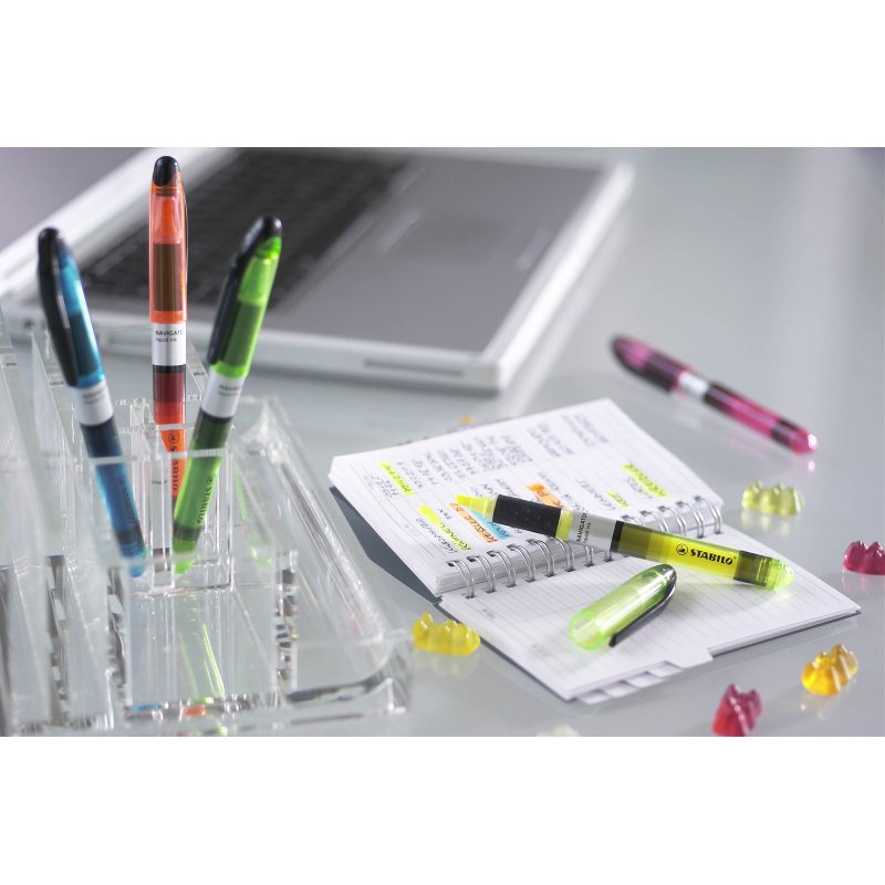 Surligneur Stabilo Navigator couleurs assorties - Pochette de 4