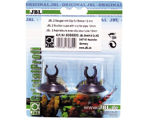 JBL 12 mm zuignapklemmen, 2 stuks