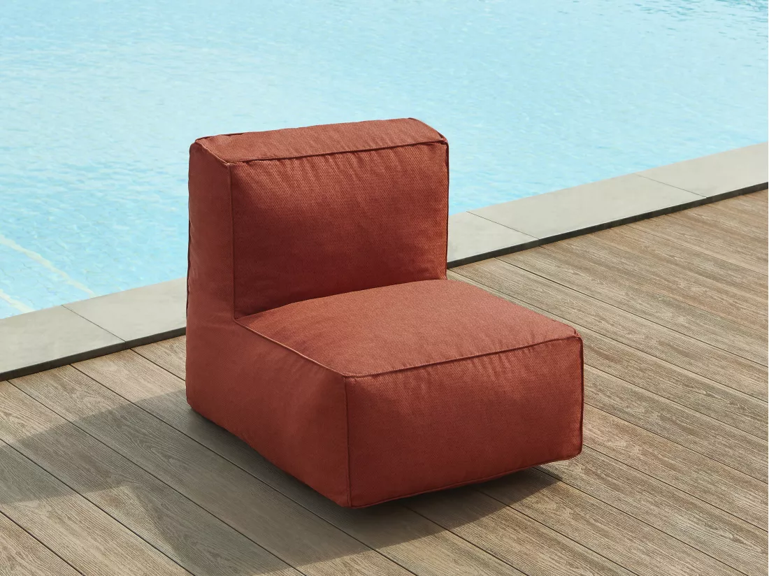 Fauteuil de jardin en tissu - Terracotta - NOUMARA de MYLIA