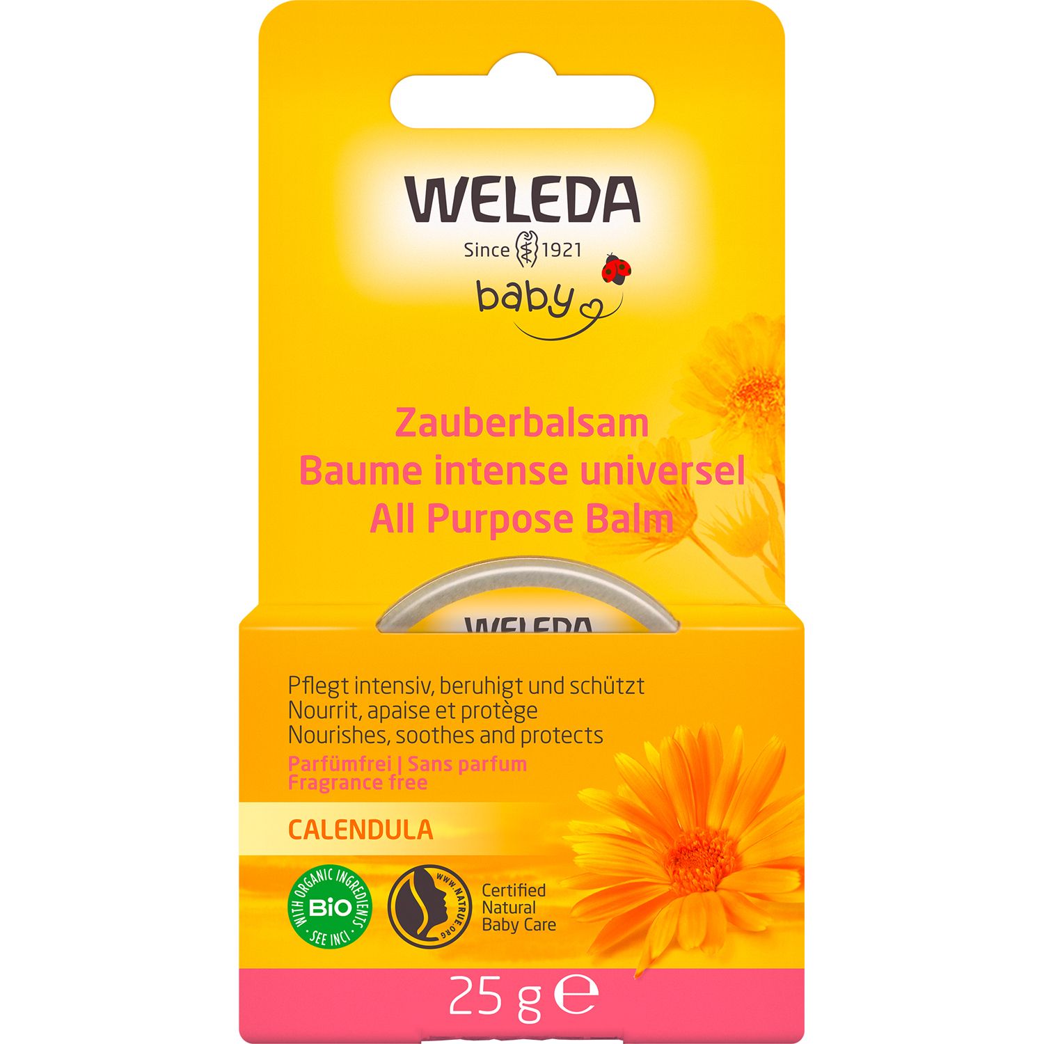 Weleda Baby Calendula Zauberbalsam - pflegt intensiv trockene Hautstellen & schützt, parfümfrei