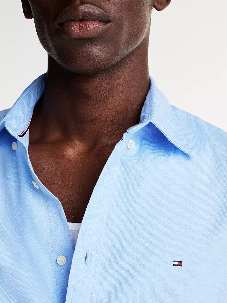 TOMMY HILFIGER Hemd Regular Fit hellblau