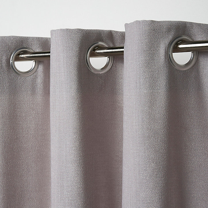 Rideau GoodHome Pahea gris l.135 x H.260 cm
