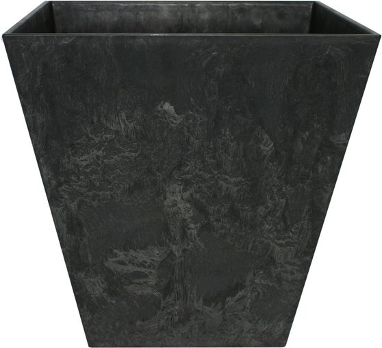 Artstone plantenbak Ella 20 x 20 cm zwart