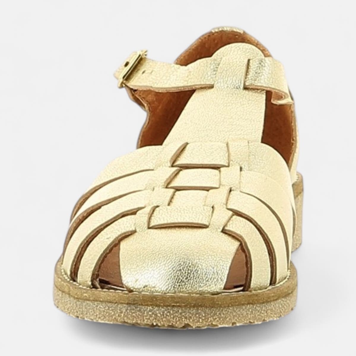 Babies Femme en cuir or