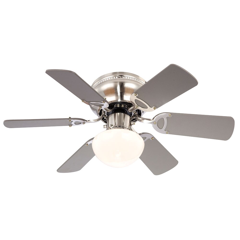 Deckenventilator, Zugschalter, Glas, 76 cm, UGO