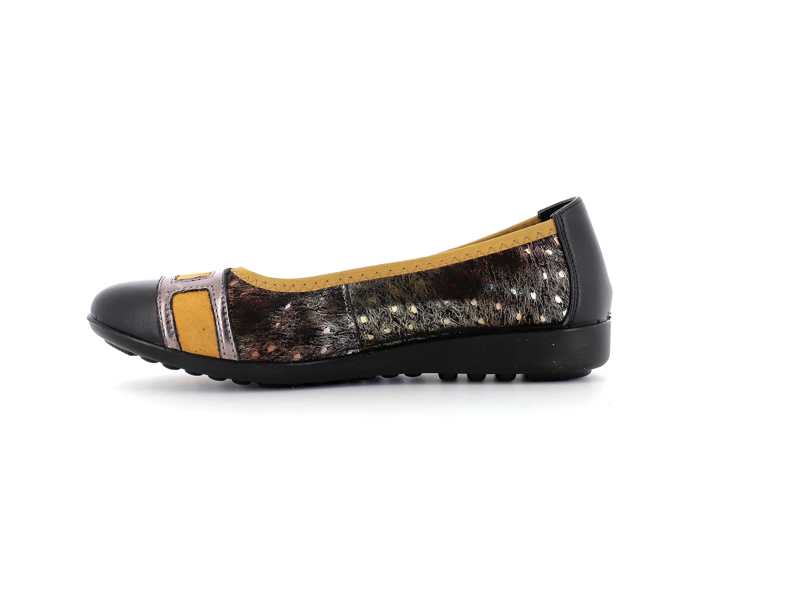 Inea-LUXA Cuir Noir Jaune