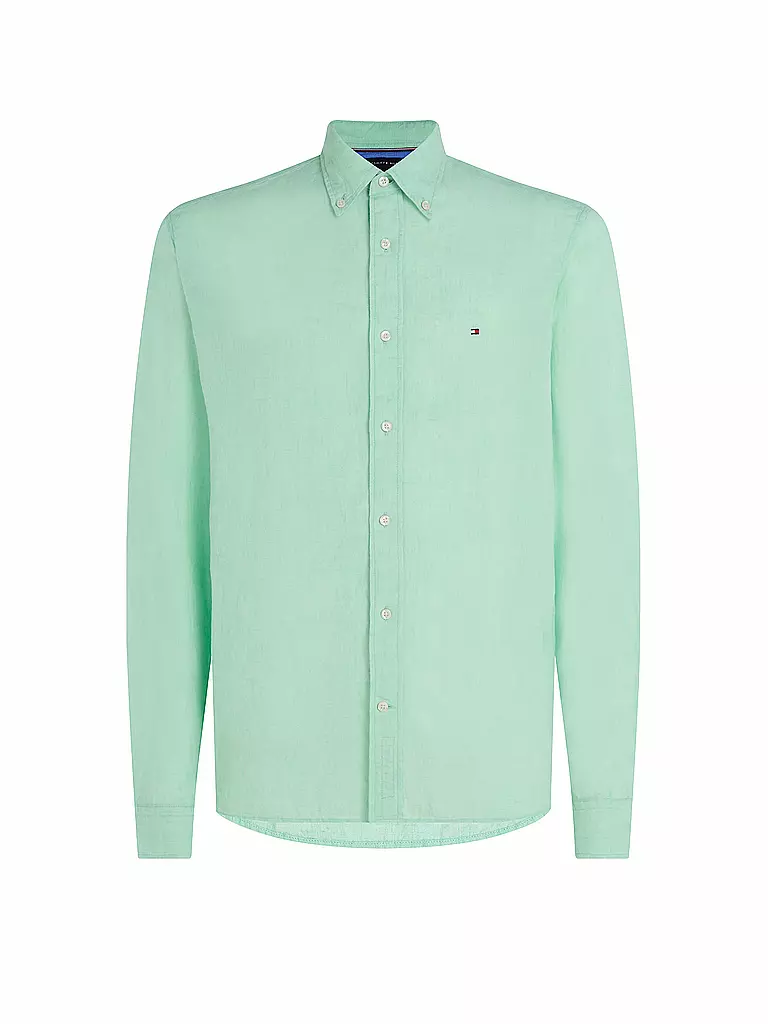 TOMMY HILFIGER Leinenhemd  hellgrün