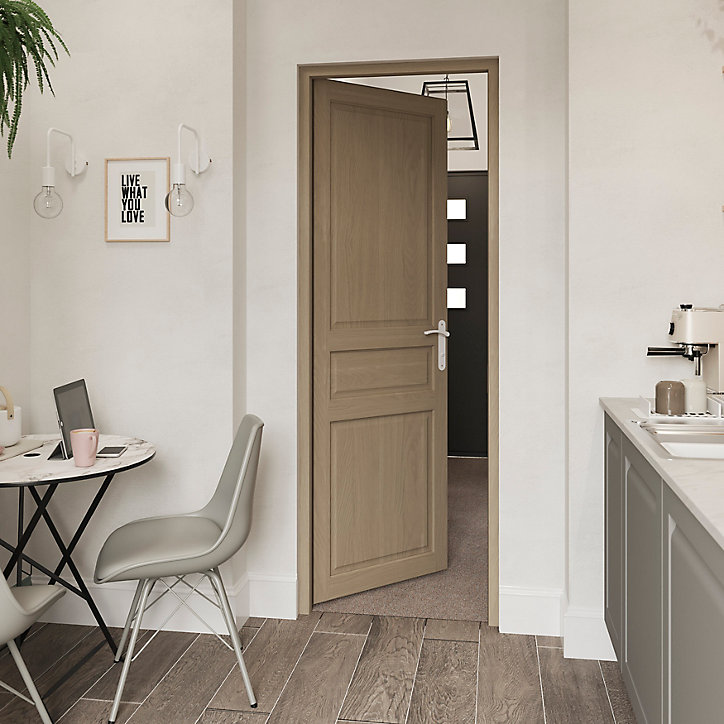 Bloc-porte Ordesa chêne H.204 x l.73 cm, poussant droit
