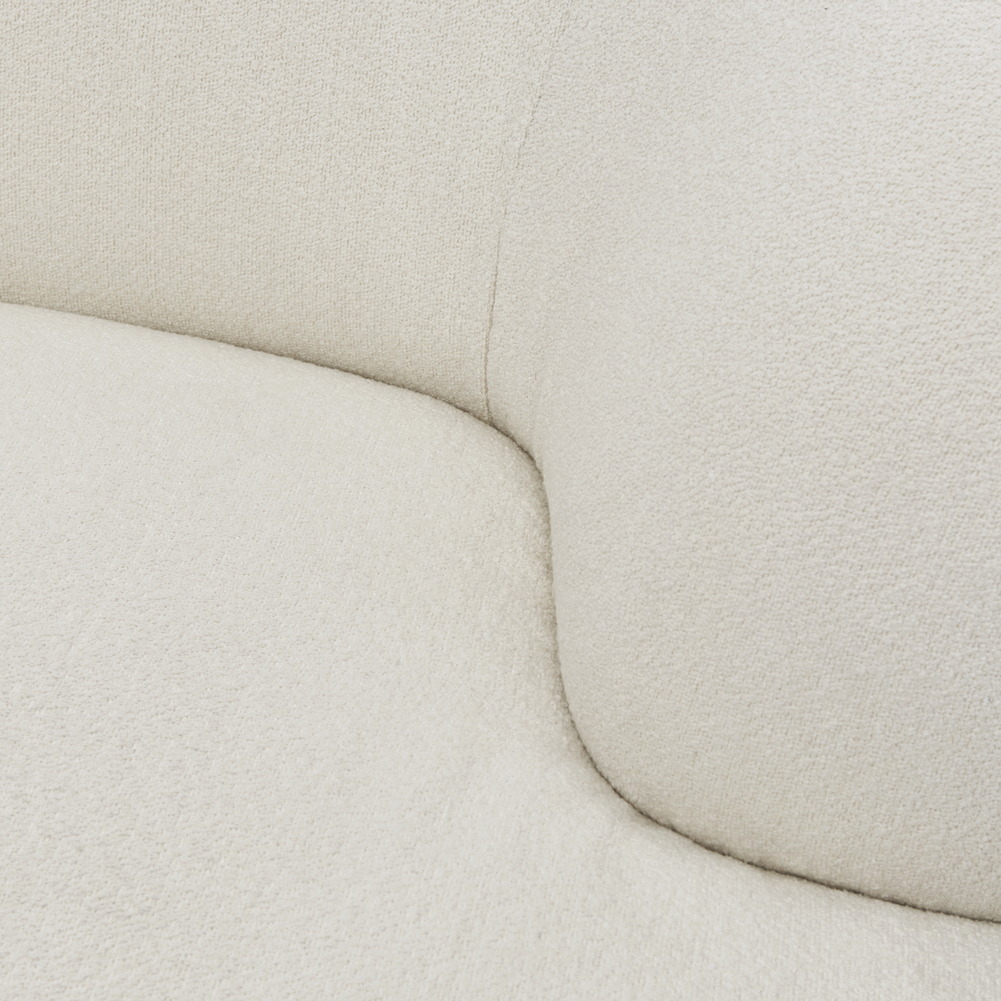 Loods 5 Design 3,5-zitsbank Curvy rechts 3,5-zits met vaste ottoman rechts | Alpine Ivory White 101