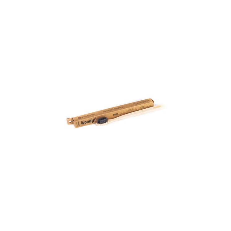 Woodybamboo Bamboe Tandenborstel Natural zacht 1 stuk