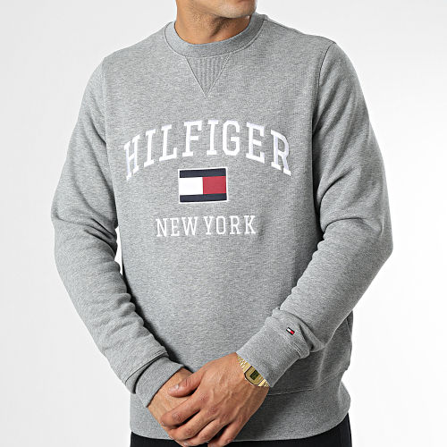 Sweat Crewneck Modern Varsity 8755 Gris Chiné