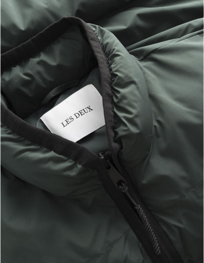 Les Deux Newport Padded Jacket Pine green