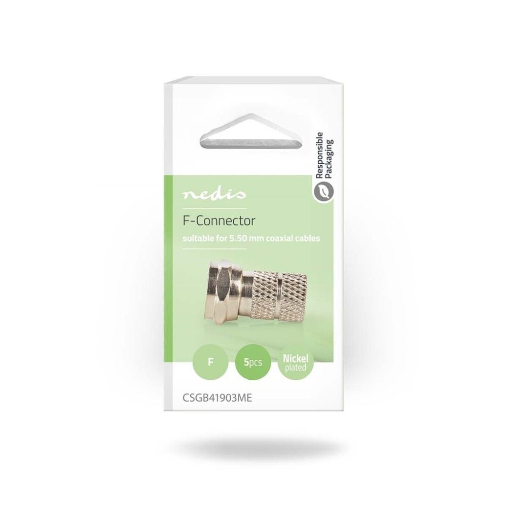 F-KONTAKT NEDIS NIKKEL 5,5MM
