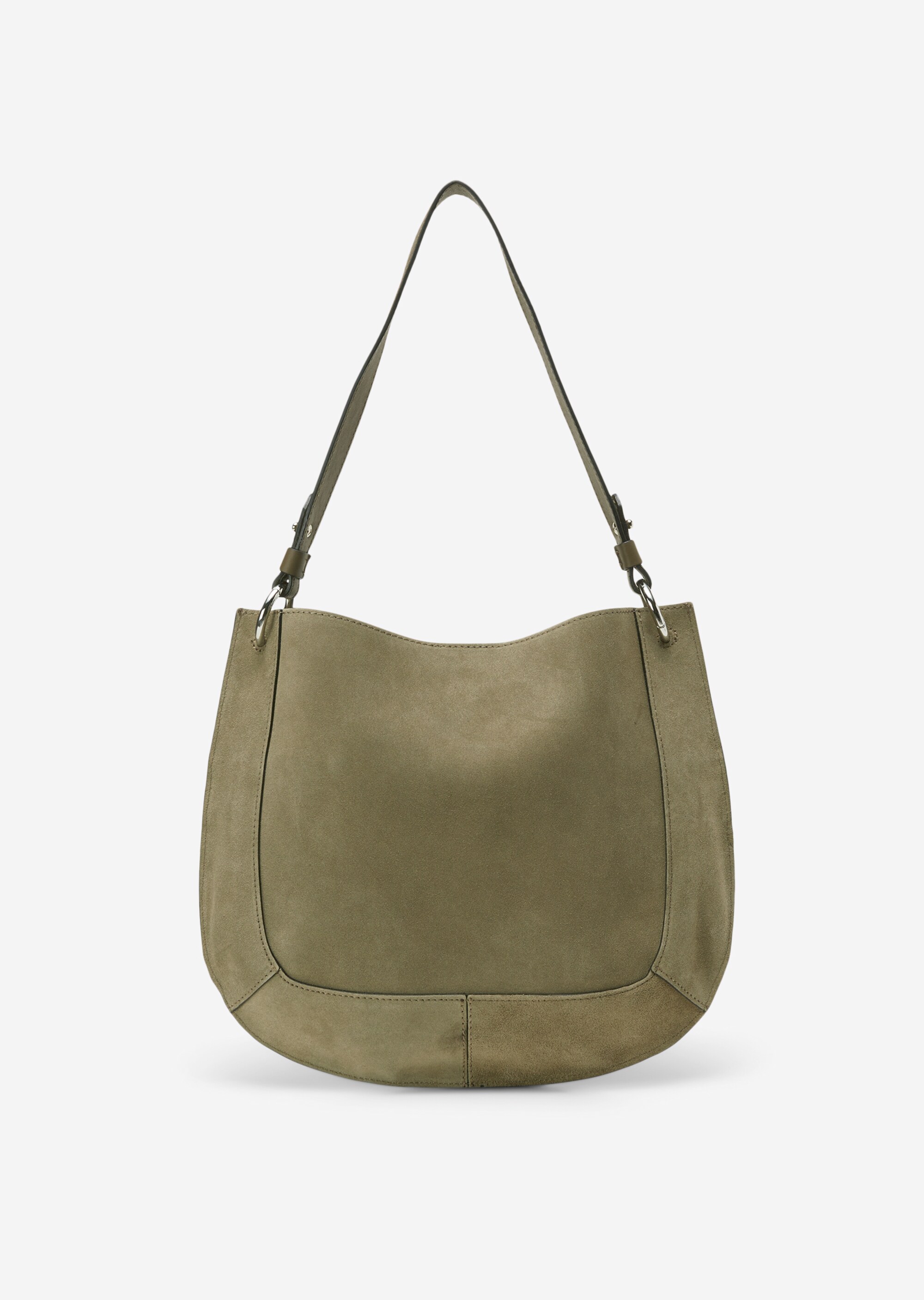 Hobo-Bag medium aus Veloursleder