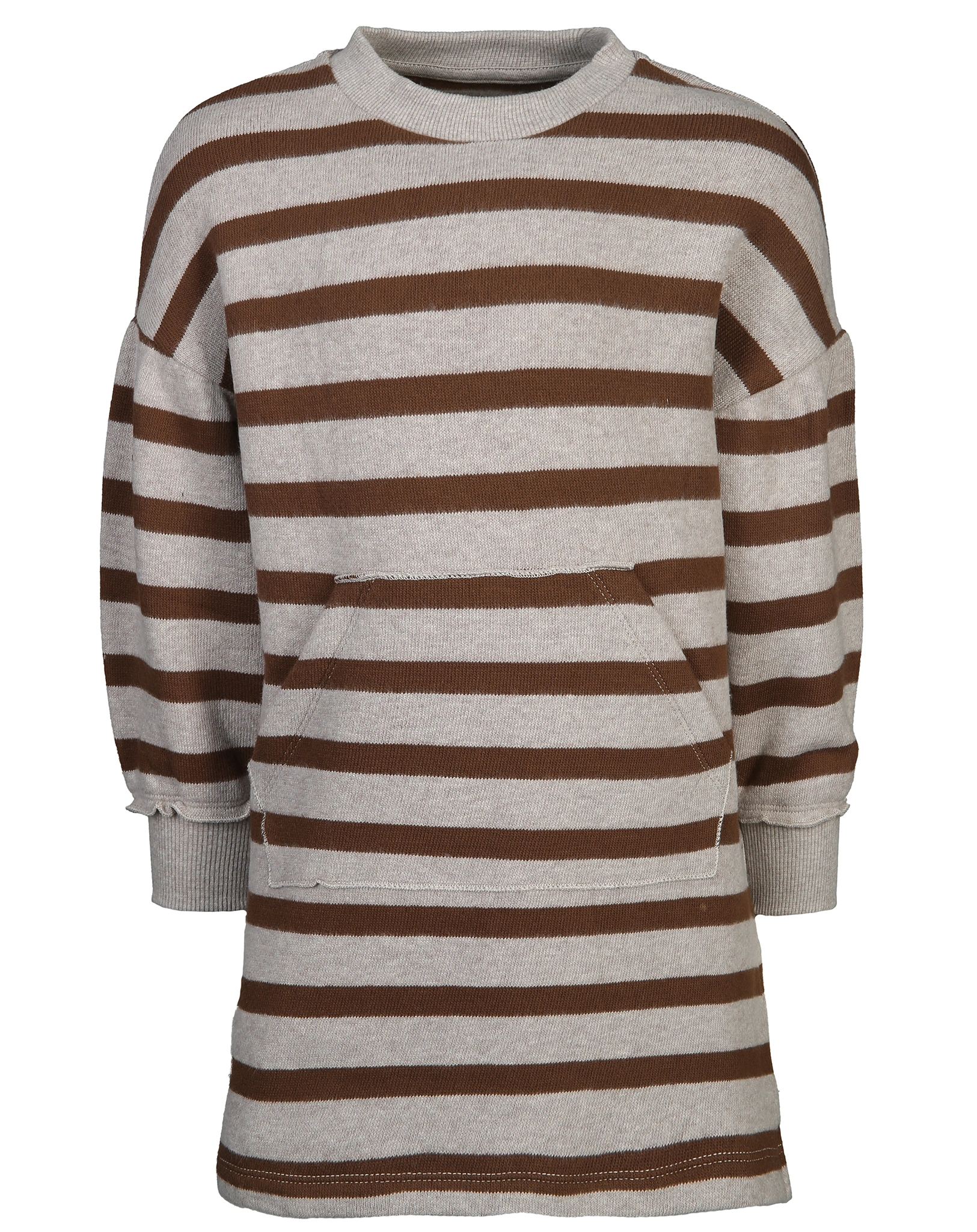 Langarmkleid JERSEY STITCH gestreift in oat