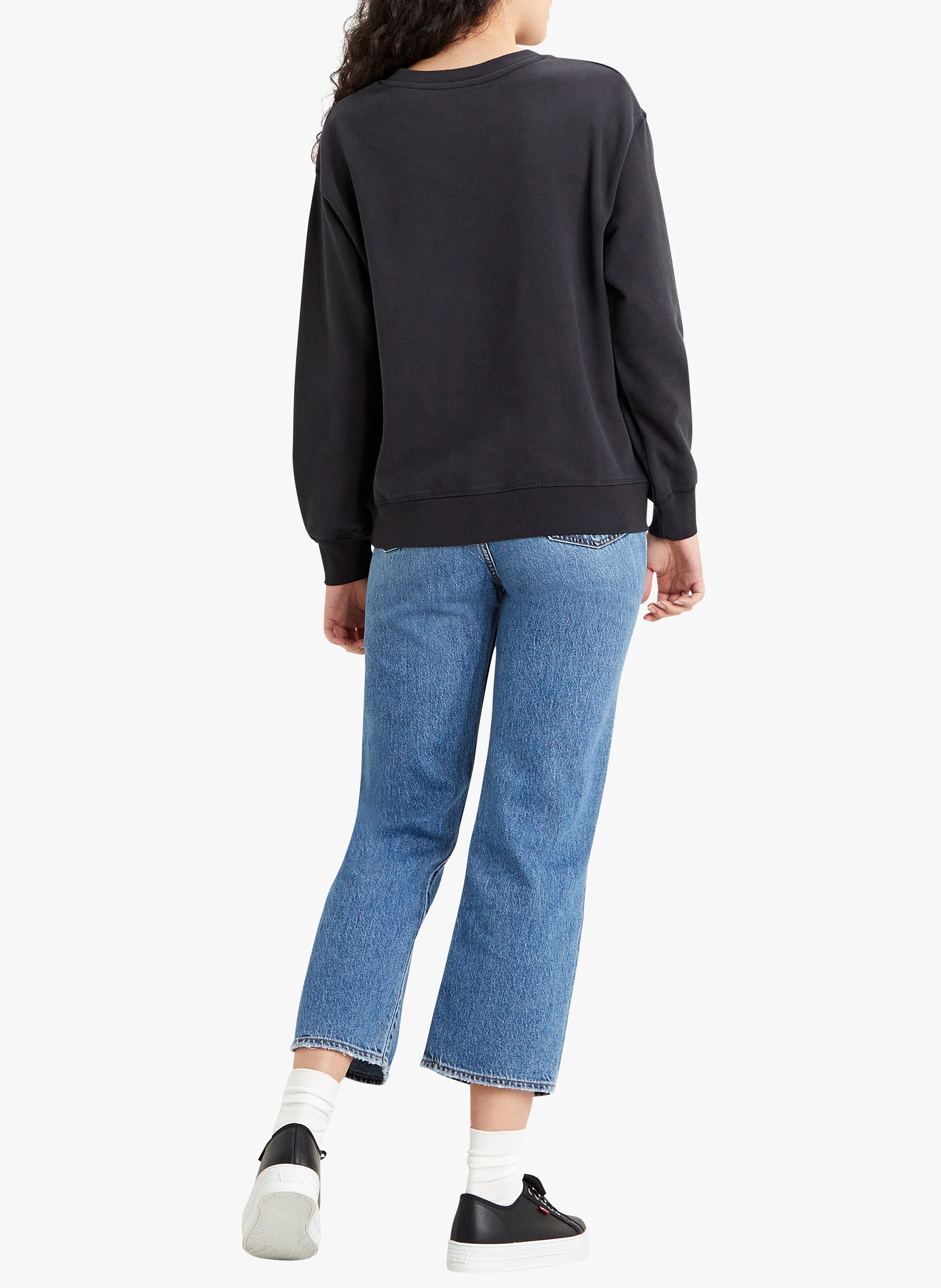 STANDARD CREW - Sweat col rond en coton| Noir