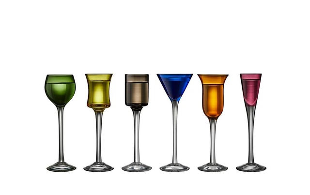 Schnapsglas »Lyngby Coloured Glas 6 Stück, assortiert«