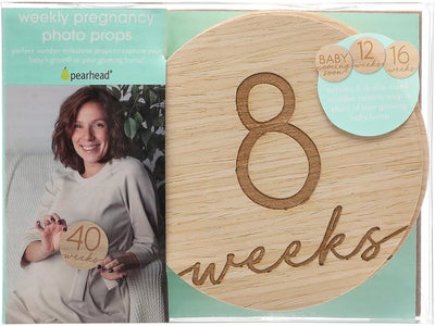 Pearhead Pregnancy Bildekort, Wood