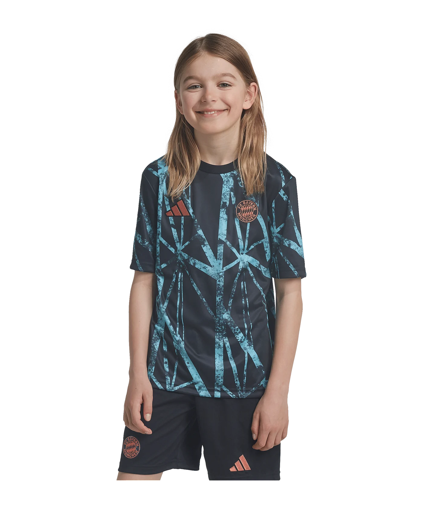 adidas FC Bayern München Prematch Shirt 2024/2025 Kids Schwarz