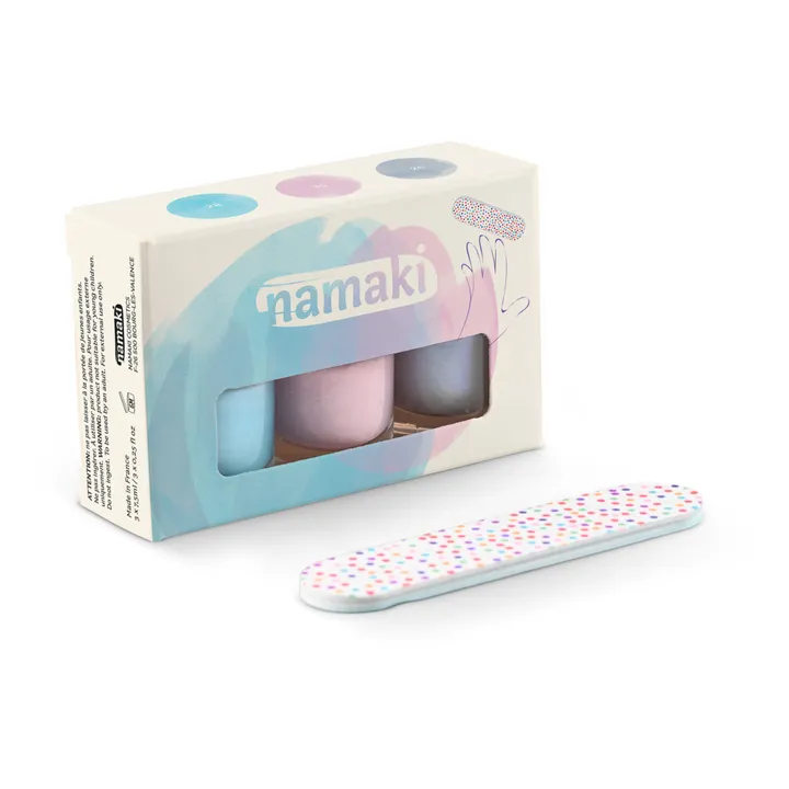 Namaki Coffret 3 vernis à ongles pelables | Bleu