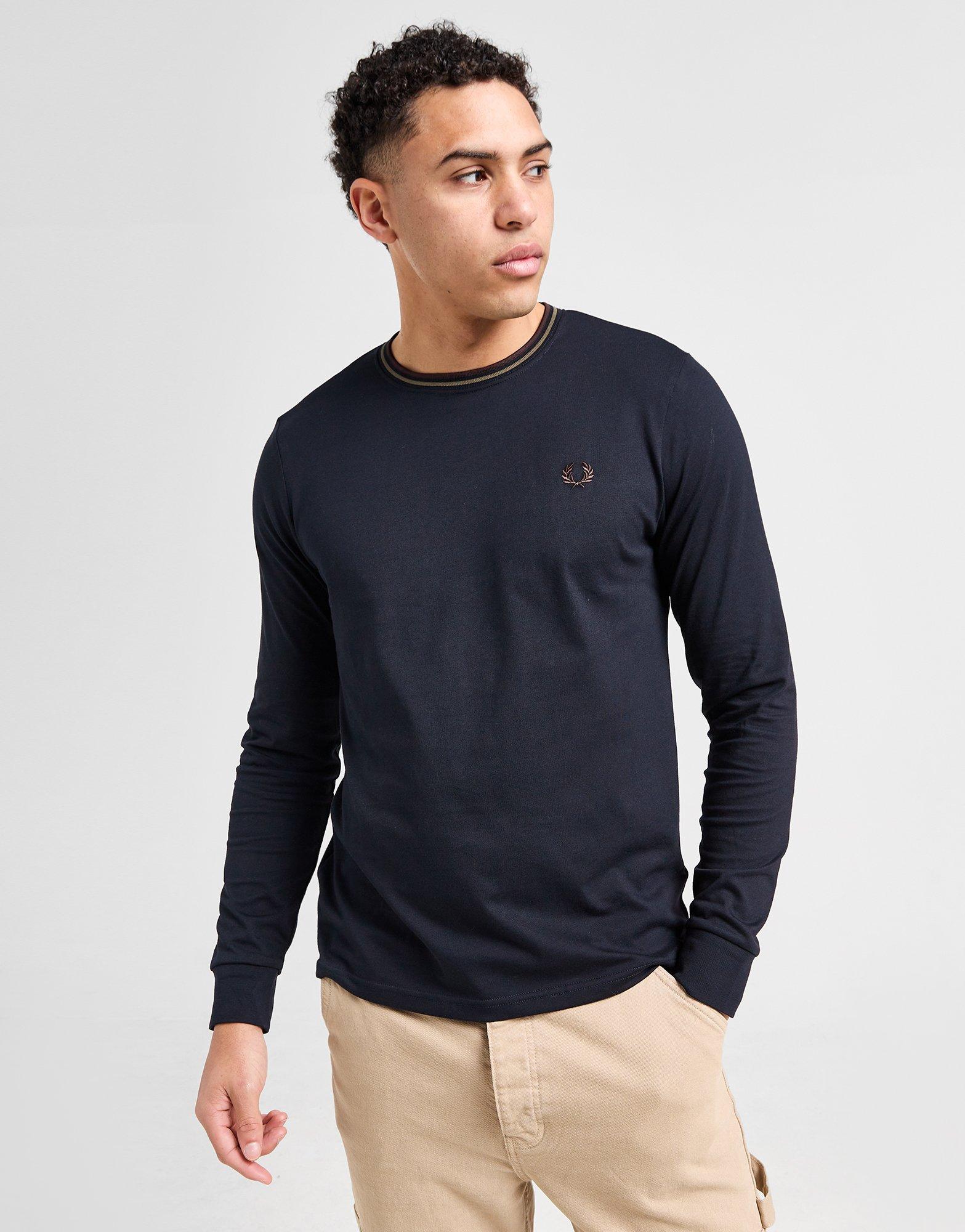 Fred Perry T-shirt Manches Longues Twin Tip Homme