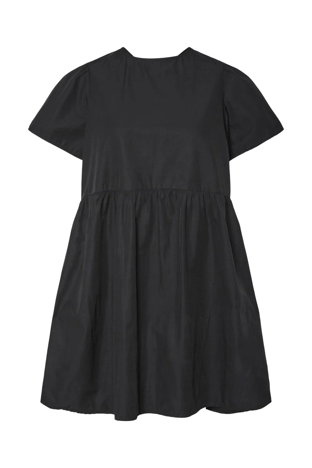 Pieces Pcula Ss O-Neck Reversible Bow Dress 4704157 black