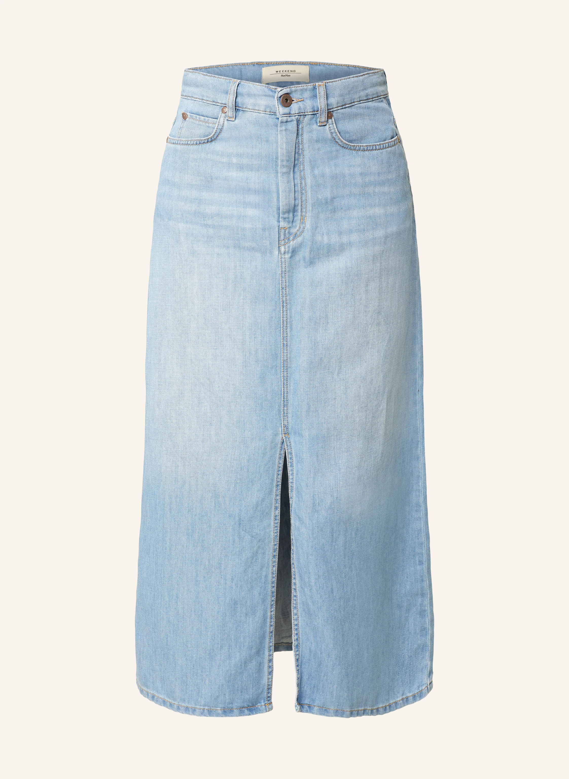 WEEKEND Max Mara Jeansrock GELADA mit Leinen