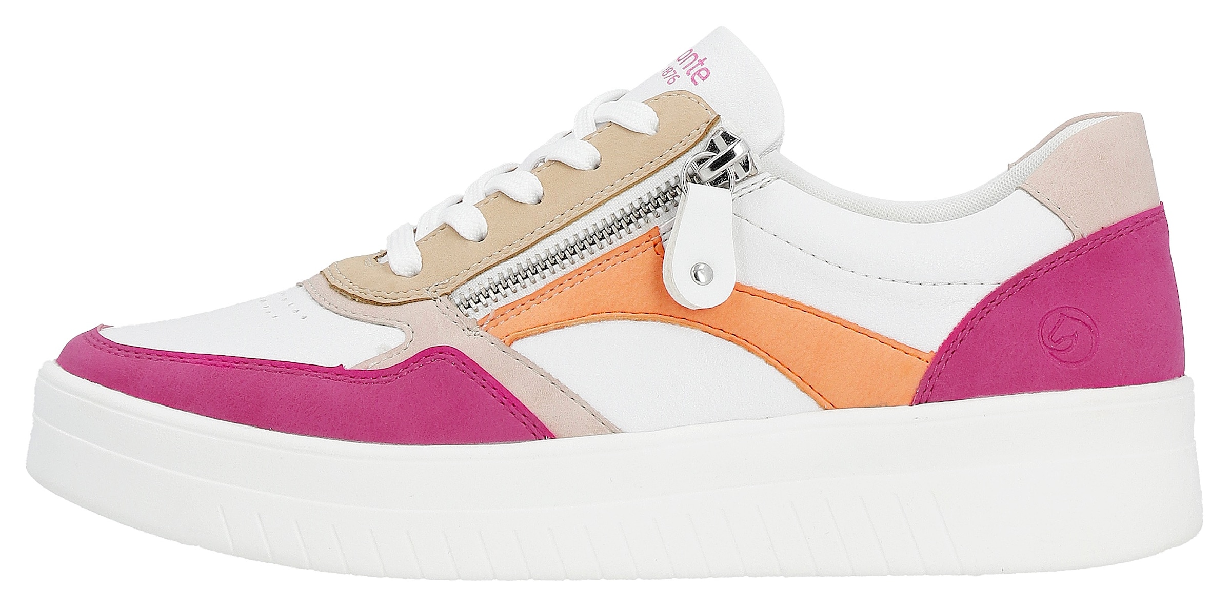 Remonte Plateausneaker  , Freizeitschuh, Halbschuh, Schnürschuh in schmaler Form