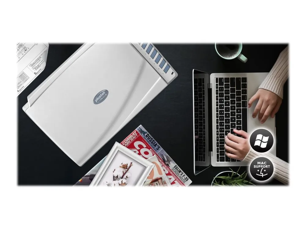 Plustek OpticBook A320E - Flatbed-scanner - CCD - A3 - 800 dpi - op til 2500 scanninger pr. dag - USB 2.0
