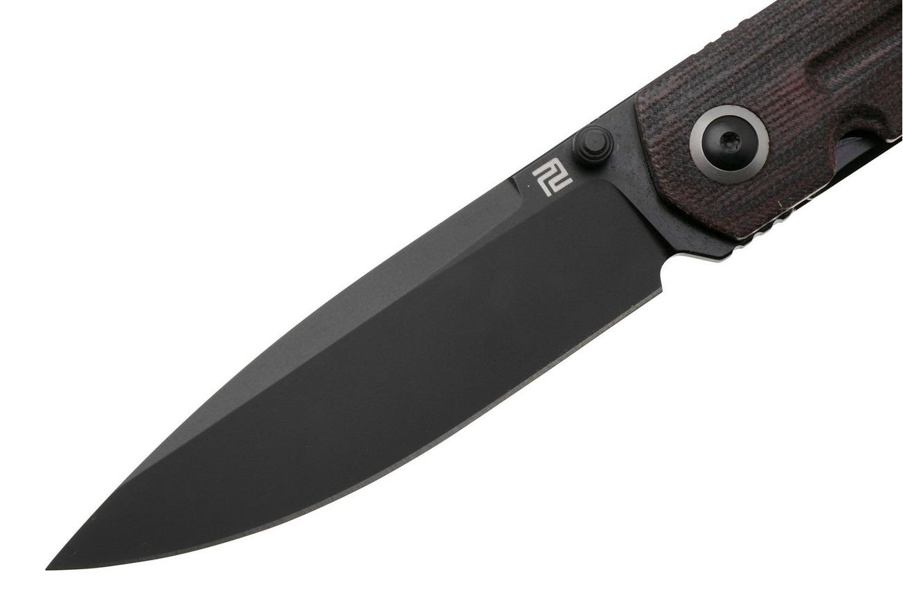 Artisan Cutlery Sirius 1849P-BDRC, PVD S35VN, Red Micarta zakmes, Ray Laconico design